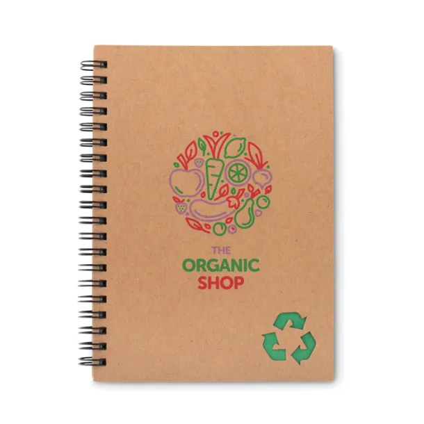 PIEDRA 70 lined sheet ring notebook Green