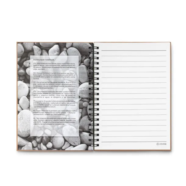 PIEDRA 70 lined sheet ring notebook Green