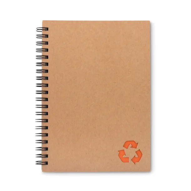 PIEDRA 70 lined sheet ring notebook Orange