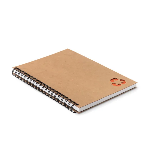 PIEDRA 70 lined sheet ring notebook Orange