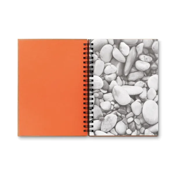 PIEDRA 70 lined sheet ring notebook Orange