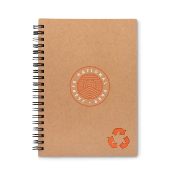 PIEDRA 70 lined sheet ring notebook Orange