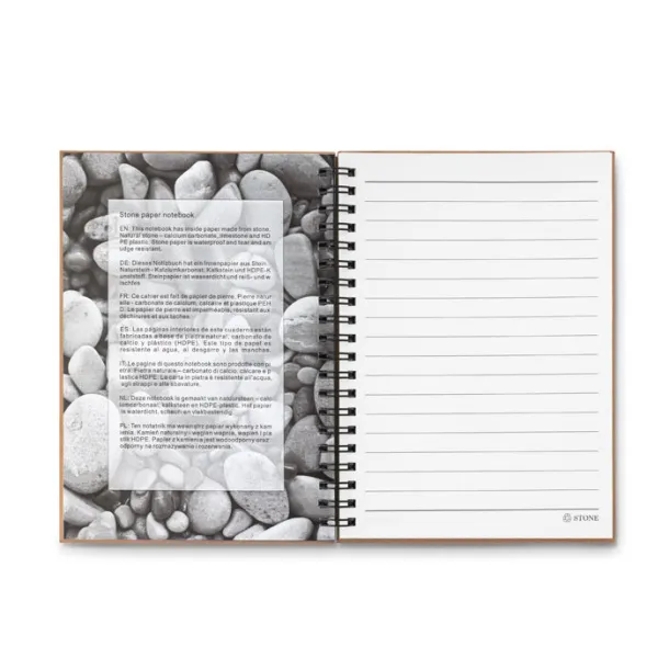 PIEDRA 70 lined sheet ring notebook Orange