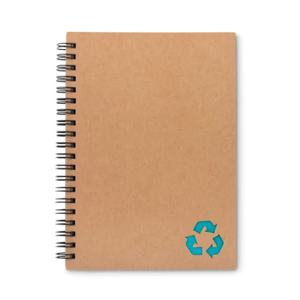 PIEDRA 70 lined sheet ring notebook Turquoise