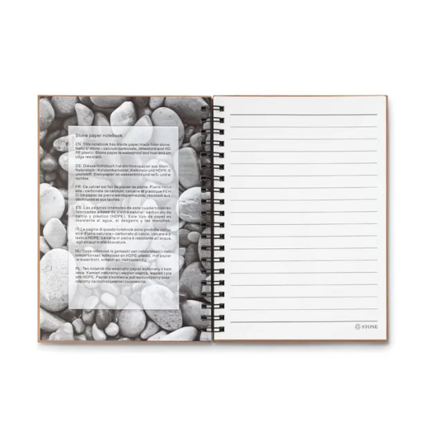 PIEDRA 70 lined sheet ring notebook Turquoise