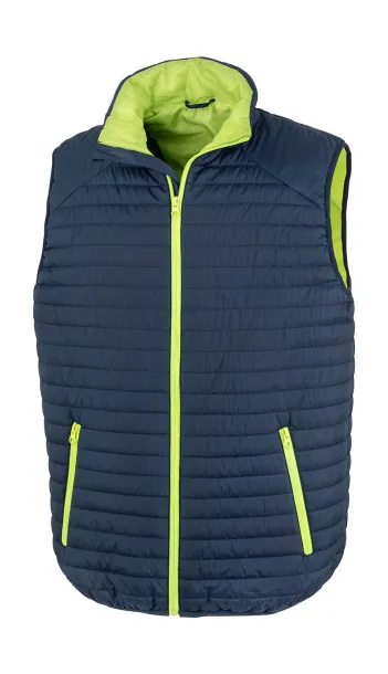  Termo prsluk - Result Recycled Mornarsko plava Lime
