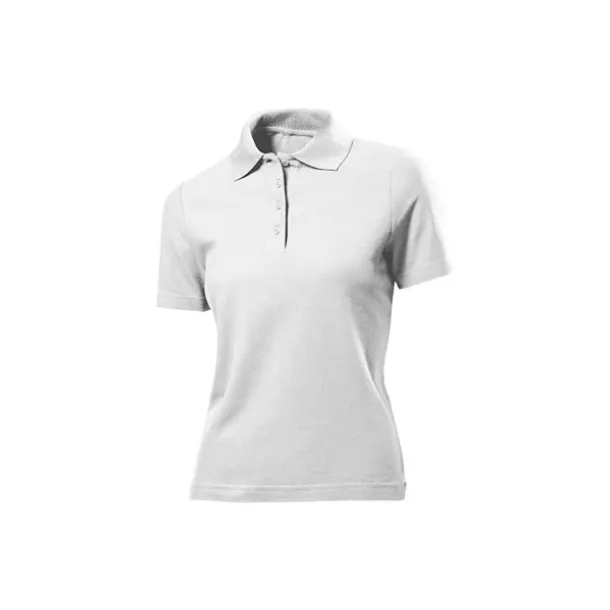 UNA women’s jersey polo shirt - EXPLODE White