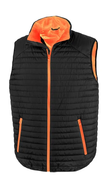  Thermoquilt Gilet - Result Genuine Recycled Black Narančasta