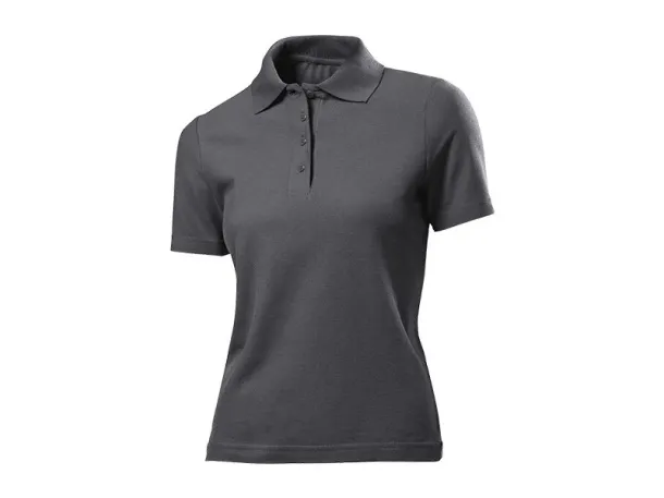 UNA women’s jersey polo shirt - EXPLODE Dark gray