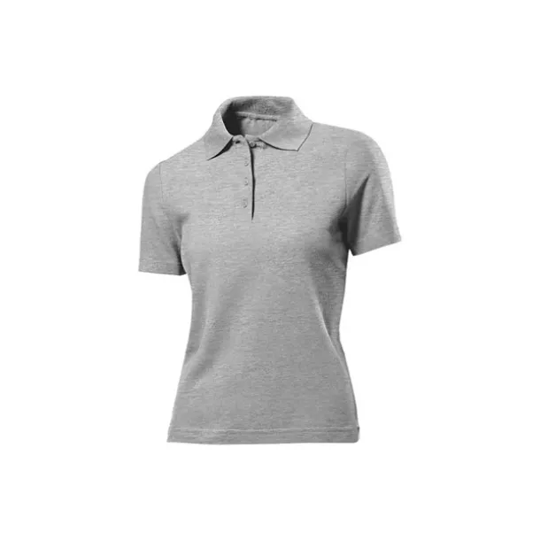 UNA women’s jersey polo shirt - EXPLODE Ash gray