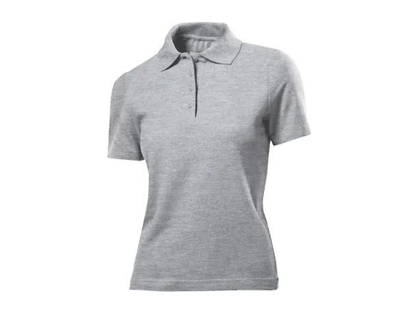 UNA women’s jersey polo shirt - EXPLODE Ash gray