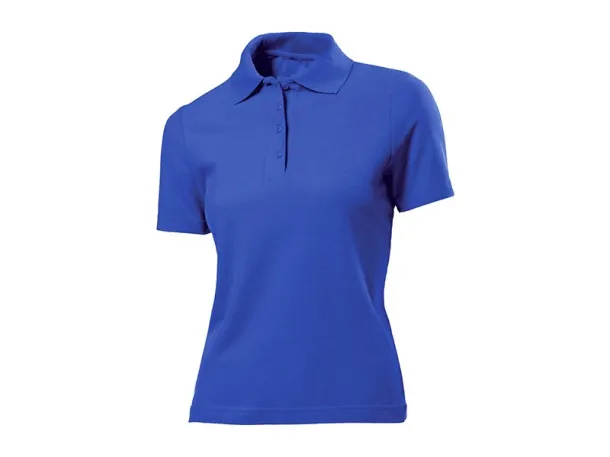 UNA women’s jersey polo shirt - EXPLODE Royal blue