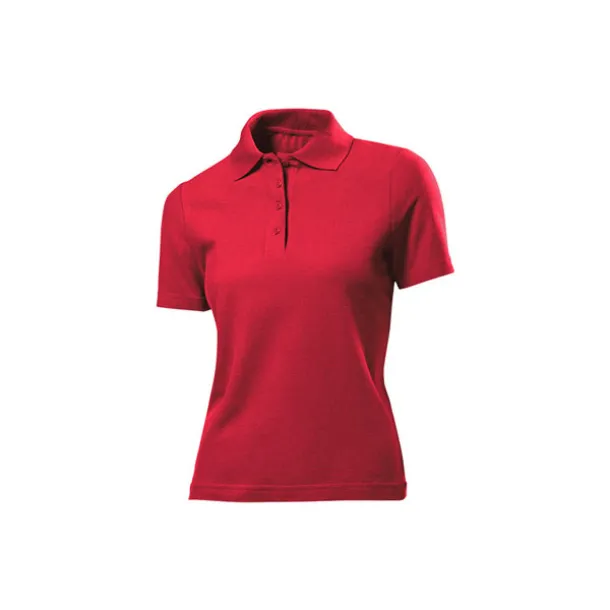 UNA women’s jersey polo shirt - EXPLODE Red