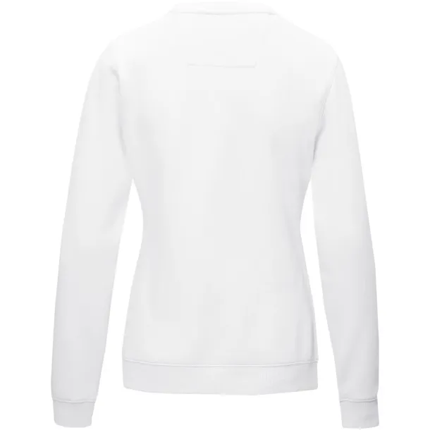 Jasper women’s GOTS organic GRS recycled crewneck sweater - Elevate NXT White