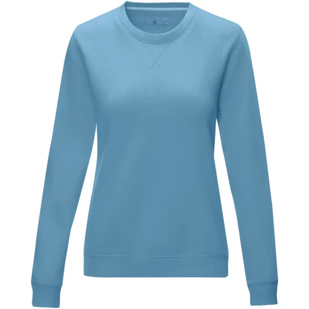 Jasper women’s GOTS organic GRS recycled crewneck sweater - Elevate NXT NXT blue