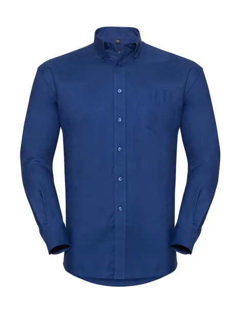  Oxford Shirt LS - Russell Collection Svijetlo kraljevski plava