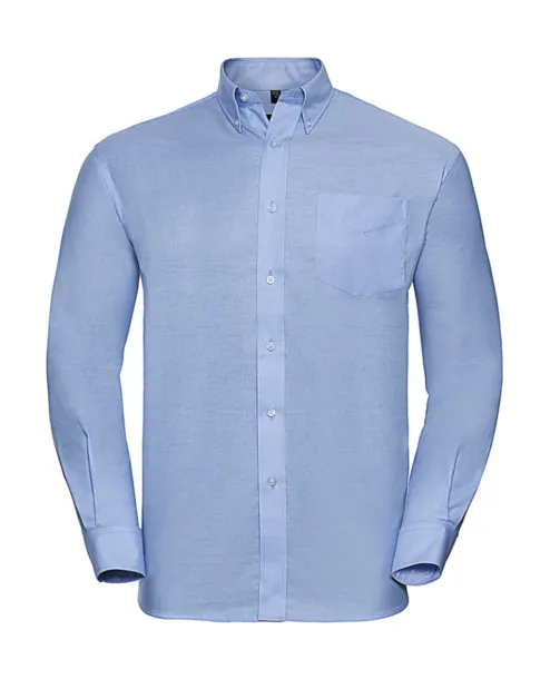  Oxford Shirt LS - Russell Collection Oxford Blue