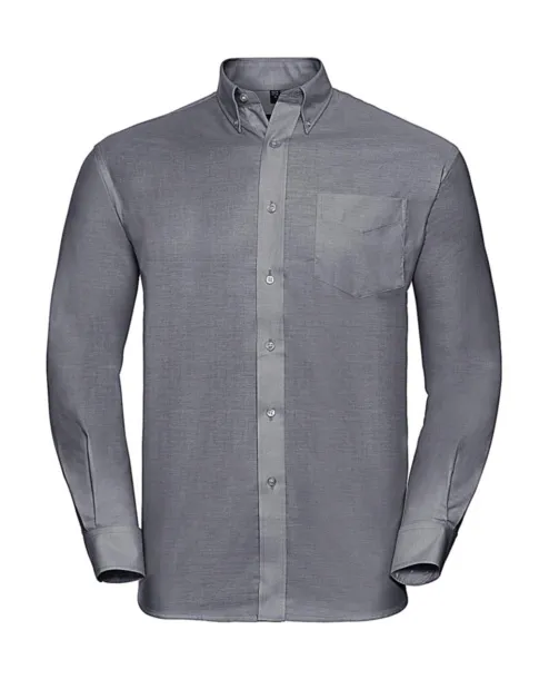  Oxford Shirt LS - Russell Collection Silver