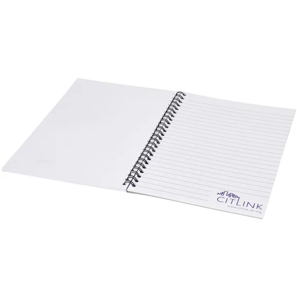 Desk-Mate® wire-o A5 notebook - Unbranded White Solid black