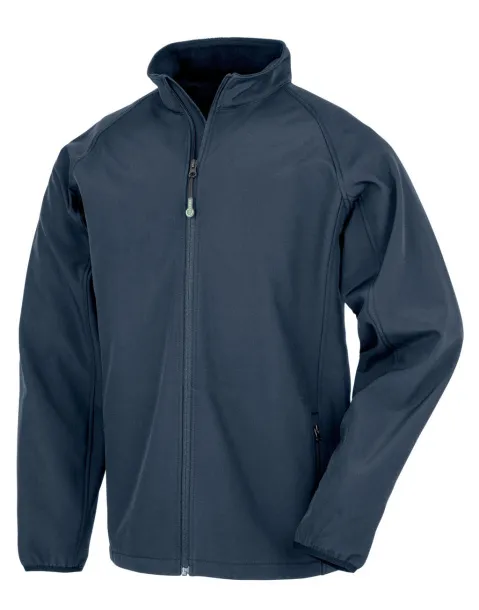 Men's Recycled 2-Layer Printable Softshell Jacket - Result Recycled Navy