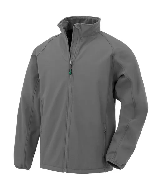  Muška jakna od recikliranog dvoslojnog softshella - Result Recycled Workguard Grey