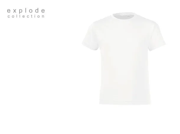 SUBLI KID kids` T-shirt for sublimation - EXPLODE White