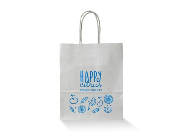 EKO White paper bag with twisted paper handles (larger dimensions)