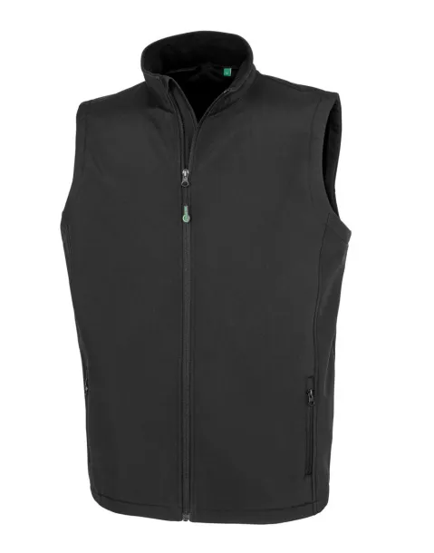  Men's Recycled 2-Layer Printable Softshell B/W - Result Genuine Recycled Black