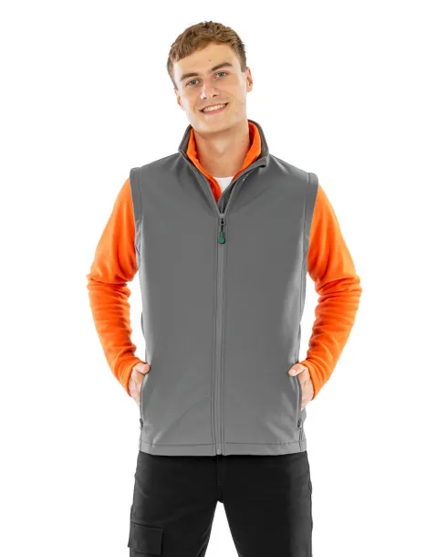  Men's Recycled 2-Layer Printable Softshell B/W - Result Genuine Recycled