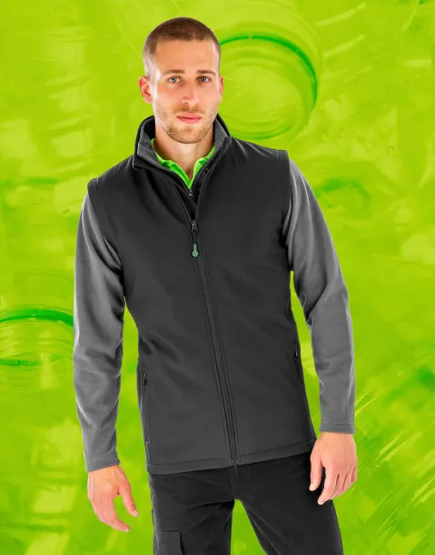  Men's Recycled 2-Layer Printable Softshell B/W - Result Genuine Recycled