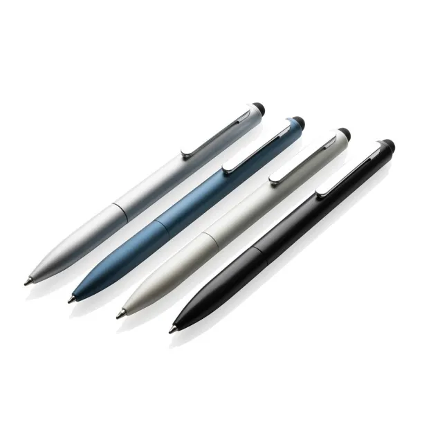  Kymi RCS certified recycled aluminum pen with stylus - XD Collection Black 