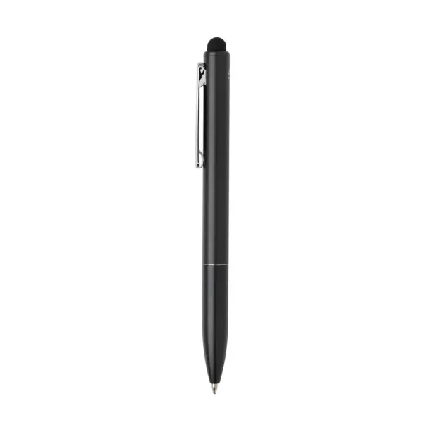  Kymi RCS certified recycled aluminum pen with stylus - XD Collection Black 