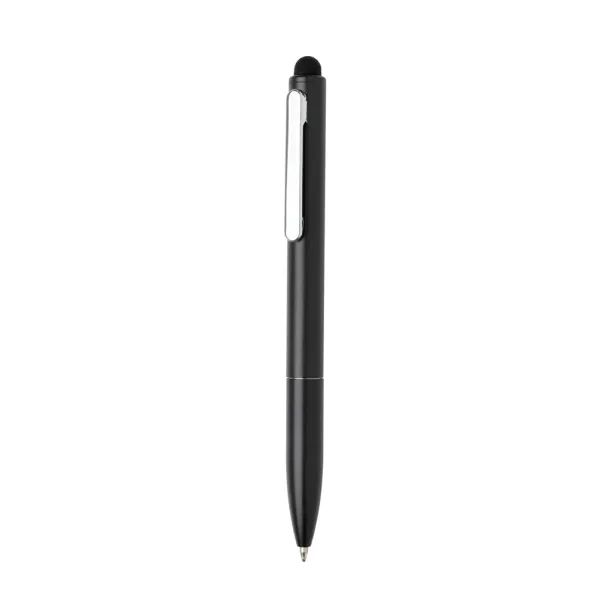  Kymi RCS certified recycled aluminum pen with stylus - XD Collection Black 