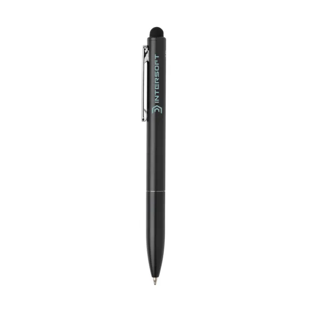  Kymi RCS certified recycled aluminum pen with stylus - XD Collection Black 