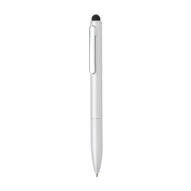  Kymi RCS certified recycled aluminum pen with stylus - XD Collection Silver 