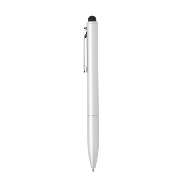  Kymi RCS certified recycled aluminum pen with stylus - XD Collection Silver 