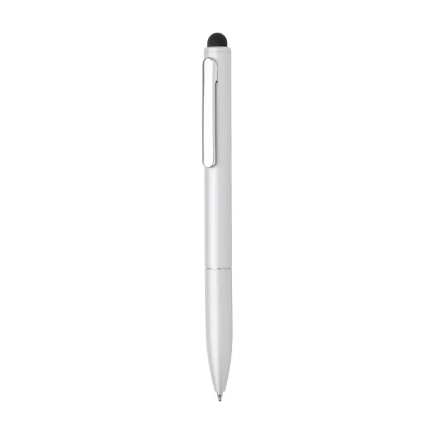  Kymi RCS certified recycled aluminum pen with stylus - XD Collection Silver 