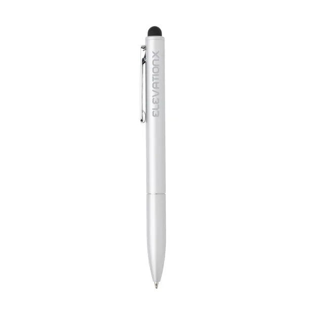  Kymi RCS certified recycled aluminum pen with stylus - XD Collection Silver 