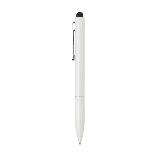  Kymi RCS certified recycled aluminum pen with stylus - XD Collection White 