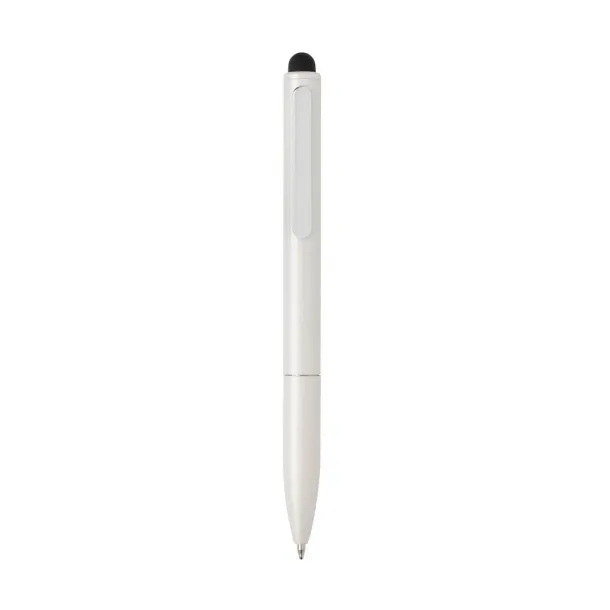  Kymi RCS certified recycled aluminum pen with stylus - XD Collection White 