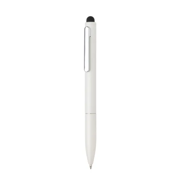  Kymi RCS certified recycled aluminum pen with stylus - XD Collection White 