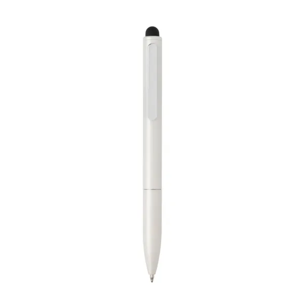  Kymi RCS certified recycled aluminum pen with stylus - XD Collection White 