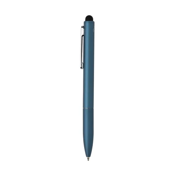  Kymi RCS certified recycled aluminum pen with stylus - XD Collection blue 