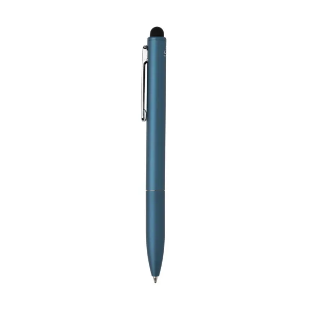  Kymi RCS certified recycled aluminum pen with stylus - XD Collection blue 