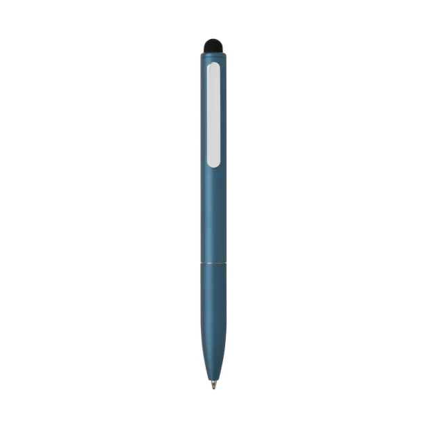  Kymi RCS certified recycled aluminum pen with stylus - XD Collection Kraljevski plava