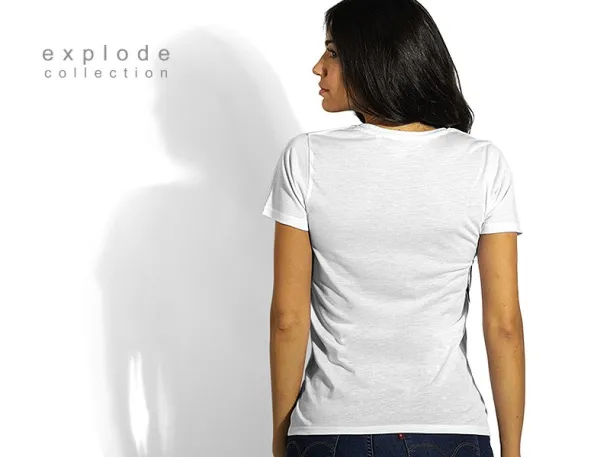 SUBLI LADY women`s T-shirt for sublimation - EXPLODE White