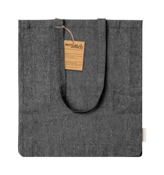 Recote Plus cotton shopping bag Black