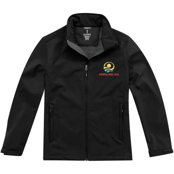 Maxson softshell jacket - Elevate Life Solid black