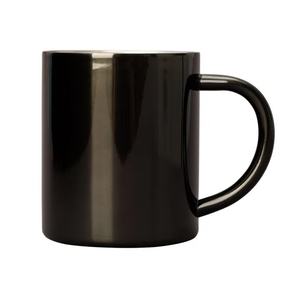 STALWART 240 ml stainless steel mug Black