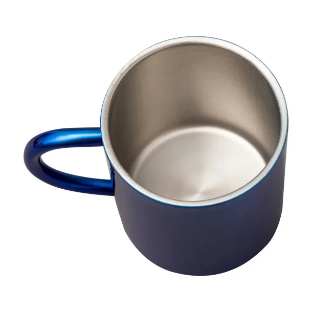 STALWART 240 ml stainless steel mug Blue